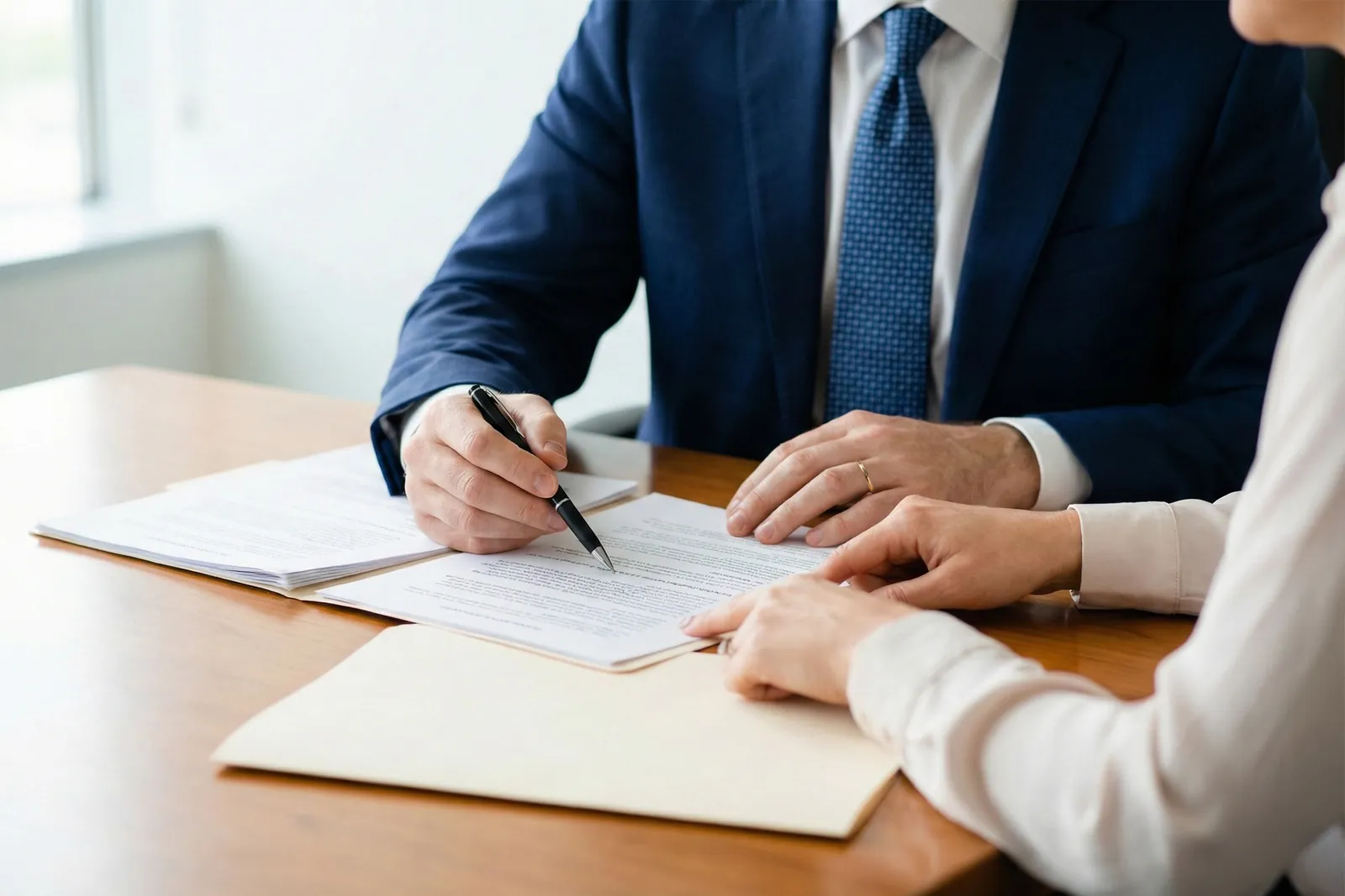 A care coordinator meeting with a client